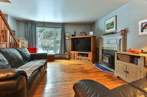 Salon - 75 6E Rang, Mont-Saint-Grégoire, QC - Indoor Photo Showing Living Room With Fireplace