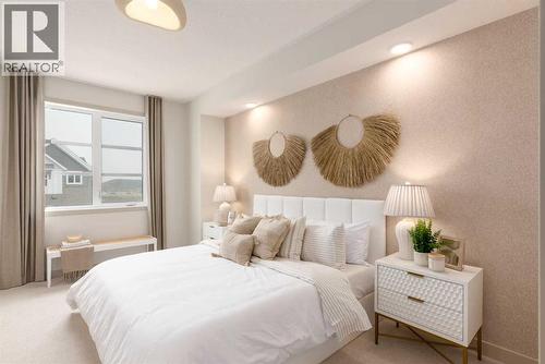 129 Raven Link Se, Calgary, AB - Indoor Photo Showing Bedroom