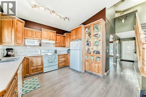 52 Douglas Ridge Close Se, Calgary, AB - Indoor Photo Showing Kitchen With Double Sink