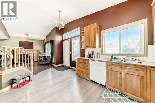 52 Douglas Ridge Close Se, Calgary, AB - Indoor Photo Showing Kitchen With Double Sink