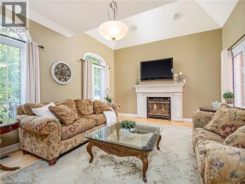 15 Trillium Terrace, Halton Hills, ON - Indoor Photo Showing Living Room With Fireplace
