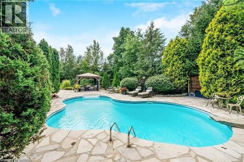 15 Trillium Terrace, Halton Hills, ON - Outdoor With In Ground Pool With Backyard