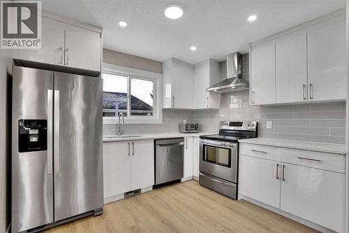 6060 Madigan Drive Ne, Calgary, AB - Indoor Photo Showing Kitchen With Upgraded Kitchen
