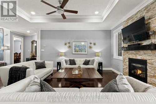 3383 Pioneer Parkway, London South (South V), ON - Indoor Photo Showing Living Room With Fireplace