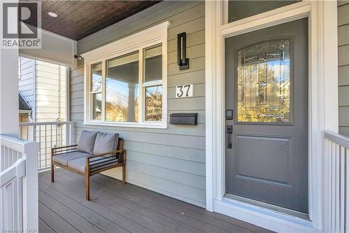 Property entrance - 37 Chatham Street, Hamilton, ON - Outdoor With Deck Patio Veranda With Exterior