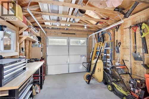View of garage - 37 Chatham Street, Hamilton, ON - Indoor Photo Showing Garage