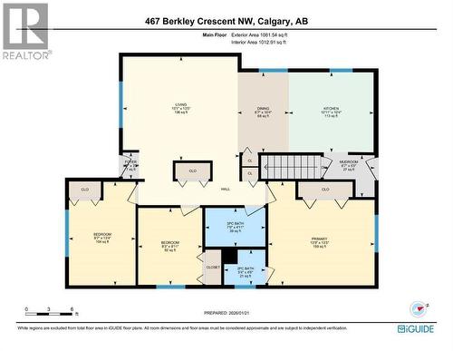 Main Floor Layout - 467 Berkley Crescent Nw, Calgary, AB - Other