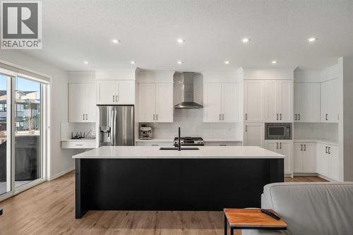40 West Grove Link Sw, Calgary, AB - Indoor Photo Showing Kitchen With Upgraded Kitchen
