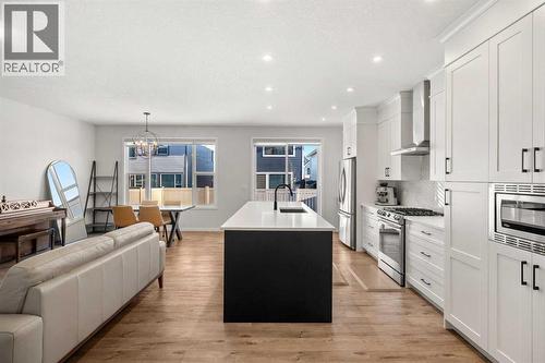 40 West Grove Link Sw, Calgary, AB - Indoor Photo Showing Kitchen With Upgraded Kitchen