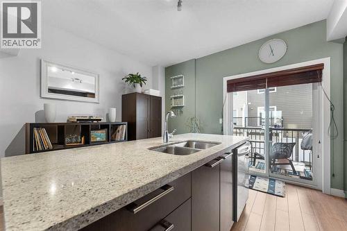 39 Silverado Way Sw, Calgary, AB - Indoor Photo Showing Kitchen With Double Sink
