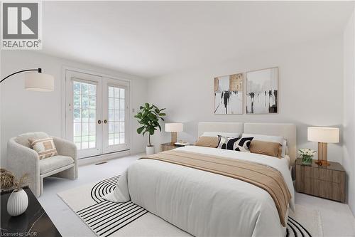 Virtually staged bedroom - 6365 Breckenridge Place, Burlington, ON - Indoor Photo Showing Bedroom