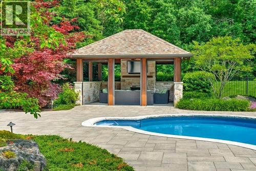 6365 Breckenridge Place, Burlington, ON - Outdoor With In Ground Pool With Deck Patio Veranda With Backyard