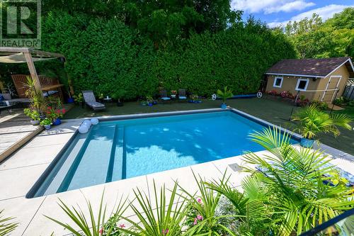 912 Boothman Avenue, Burlington, ON - Outdoor With In Ground Pool With Backyard