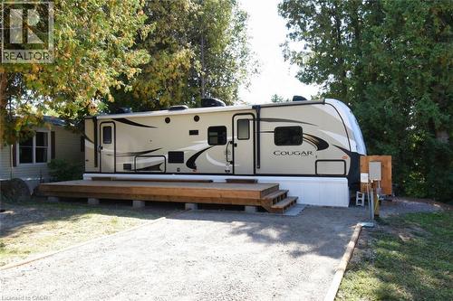 Manufactured / mobile home with a wooden deck - 1085 10Th Concession Road W Unit# 29, Flamborough, ON - Outdoor