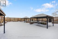 In summer this area has community gardens & BBQ - 