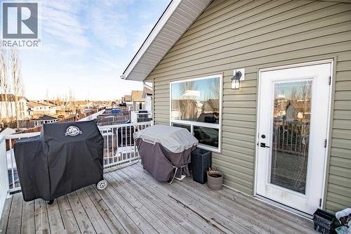 Main Floor Deck - 53 Portway Close, Blackfalds, AB - Outdoor With Deck Patio Veranda With Exterior
