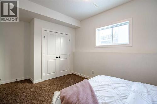 Basement Bedroom 3 - 53 Portway Close, Blackfalds, AB - Indoor Photo Showing Bedroom