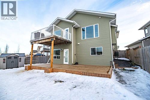 29x14 Lower Deck - 53 Portway Close, Blackfalds, AB - Outdoor With Exterior