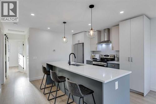 352 Abinger Crescent Ne, Calgary, AB - Indoor Photo Showing Kitchen With Upgraded Kitchen