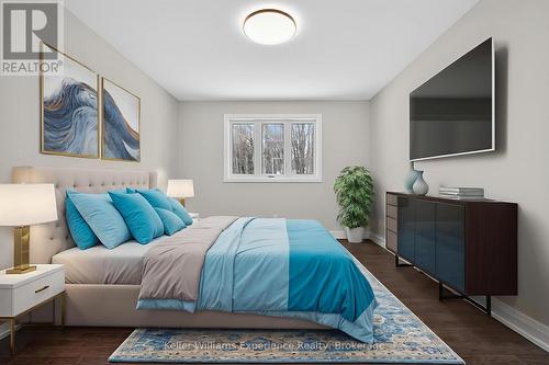 Digitally Staged - 62 Rue Vanier, Tiny, ON - Indoor Photo Showing Bedroom