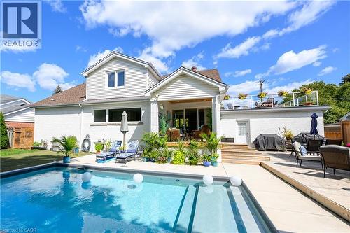 912 Boothman Avenue, Burlington, ON - Outdoor With In Ground Pool With Deck Patio Veranda