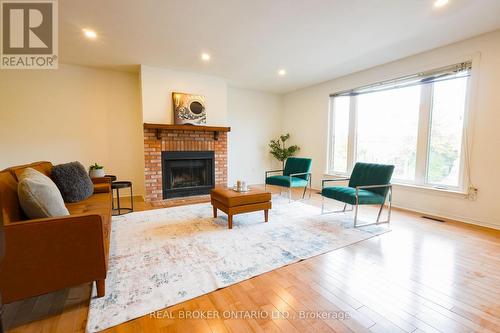4326 Waterford Crescent, Mississauga, ON - Indoor Photo Showing Living Room With Fireplace