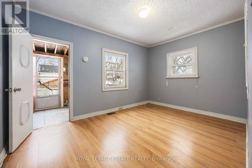 Original Bedroom with Walk-Out to Mudroom & Deck. - 337 Craven Road, Toronto, ON - Indoor Photo Showing Other Room