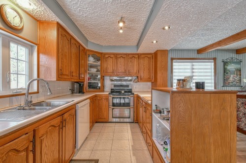 Cuisine - 10 Av. David, Saint-Sauveur, QC - Indoor Photo Showing Kitchen With Double Sink