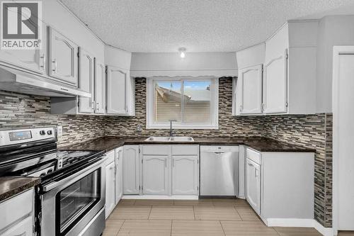 1140 Abbeydale Drive Ne, Calgary, AB - Indoor Photo Showing Kitchen With Double Sink With Upgraded Kitchen