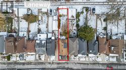 129' deep lot, backing onto the alleyway. - 