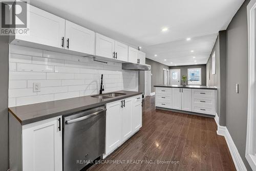 49 Allan Avenue, Hamilton, ON - Indoor Photo Showing Kitchen With Double Sink With Upgraded Kitchen
