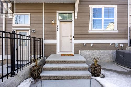 Front Door - 623 Cranbrook Walk Se, Calgary, AB - Outdoor With Exterior