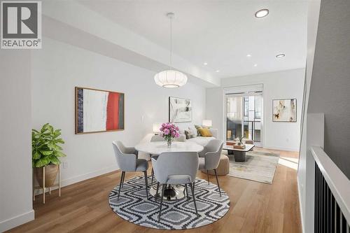 302, 550 Seton Circle Se, Calgary, AB - Indoor Photo Showing Dining Room