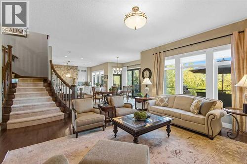 41 Evergreen Mount Sw, Calgary, AB - Indoor Photo Showing Living Room