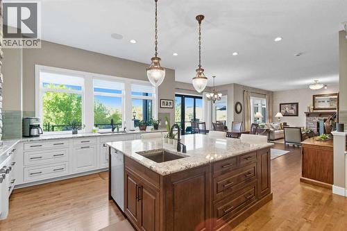 41 Evergreen Mount Sw, Calgary, AB - Indoor Photo Showing Kitchen With Upgraded Kitchen