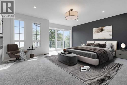 PRIMARY BEDROOM - 340 West Chestermere Drive, Chestermere, AB - Indoor Photo Showing Bedroom