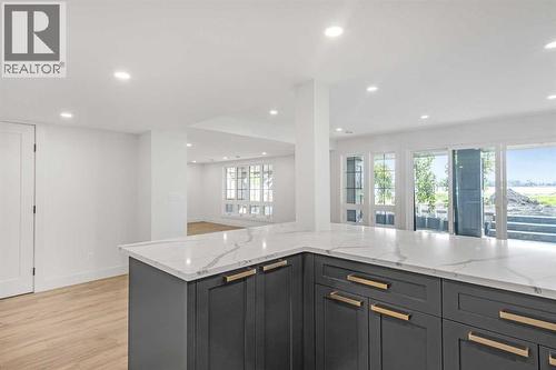 BASEMENT WETBAR - 340 West Chestermere Drive, Chestermere, AB - Indoor Photo Showing Kitchen