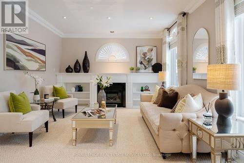 165 Alison Crescent, Oakville, ON - Indoor Photo Showing Living Room With Fireplace