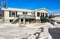 Finished lower level has door to outside - 