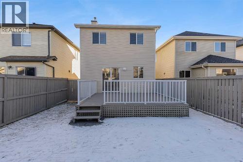 Large Deck with New Paint - 183 Covepark Way Ne, Calgary, AB - Outdoor With Deck Patio Veranda With Exterior