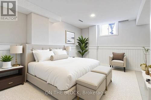 Virtually Staged - 409 Silverthorne Crescent, Mississauga, ON - Indoor Photo Showing Bedroom