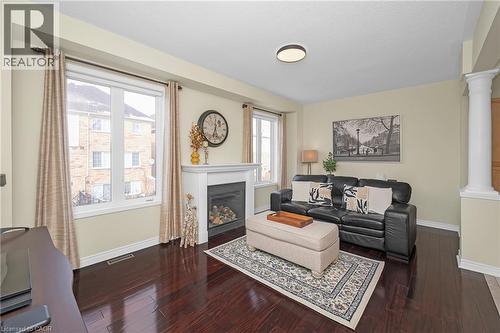 3897 Quiet Creek Drive, Mississauga, ON - Indoor Photo Showing Living Room With Fireplace