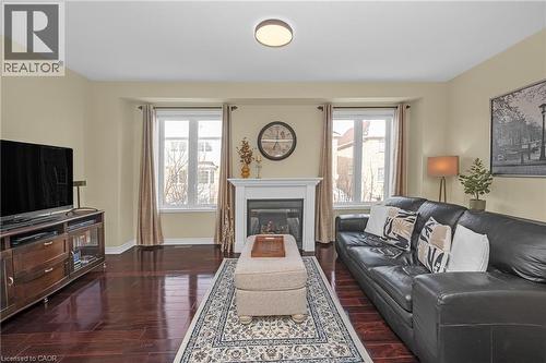 3897 Quiet Creek Drive, Mississauga, ON - Indoor Photo Showing Living Room With Fireplace