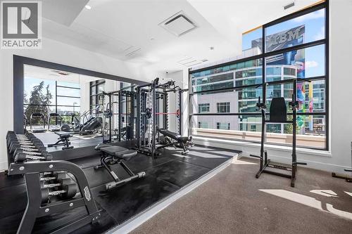 407, 310 12 Avenue Sw, Calgary, AB - Indoor Photo Showing Gym Room