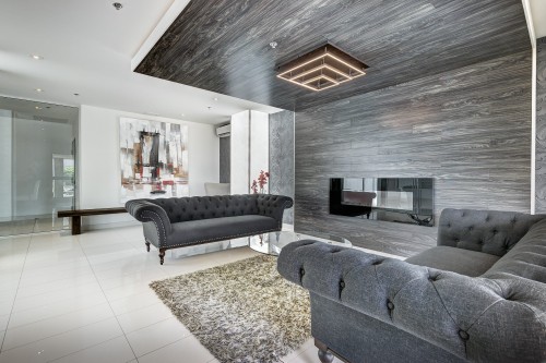 Salle communautaire - 613-2335 Ch. Manella, Mont-Royal, QC - Indoor With Fireplace