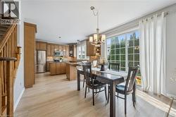 Kitchen space off of Family Room with access via oversize patio doors to fenced backyard - 