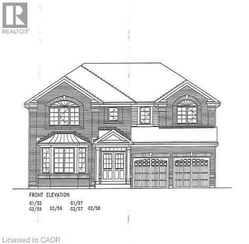 (reverse) exterior floorplan from builder - 79 Zieman Crescent, Cambridge, ON - Other