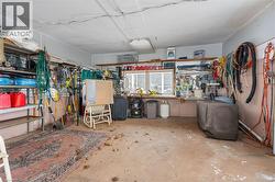 Garage featuring a workshop area - 