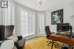 Main floor flex space overlooking greensapce - 