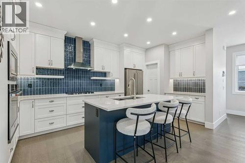 16 Treeline Lane Sw, Calgary, AB - Indoor Photo Showing Kitchen With Stainless Steel Kitchen With Upgraded Kitchen